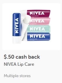 $0.50/1 Nivea lip care singles ibotta cashback rebate *HERE*