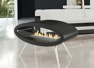 Modern Ellipse Fireplace
