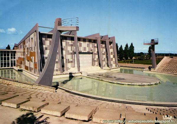 Marol - astudejaoublié - vichy - architecture Vichy - Parc Omnisports Pierre Coulon, Maison internationale des Jeunes et de la Culture (MJC), théâtre de verdure.   Architectes: Louis Marol, Yervante Toumaniantz 