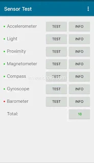 Mengetes sensor hp android