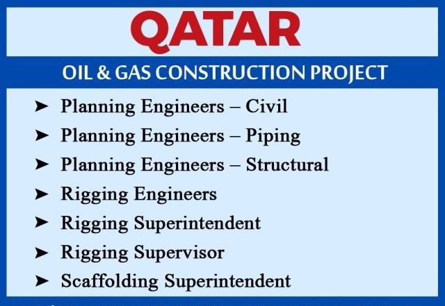 Oil & Gas Project - Hiring for Qatar
