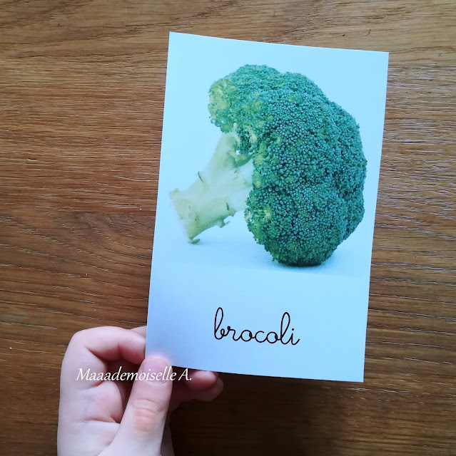 Carte de nomenclature légume brocoli