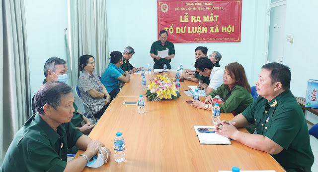 Quang cảnh buổi ra mắt tổ dư luận xã hội. (Ảnh Mai Trâm)