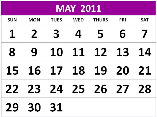 may and june calendar 2011. may and june calendar 2011.