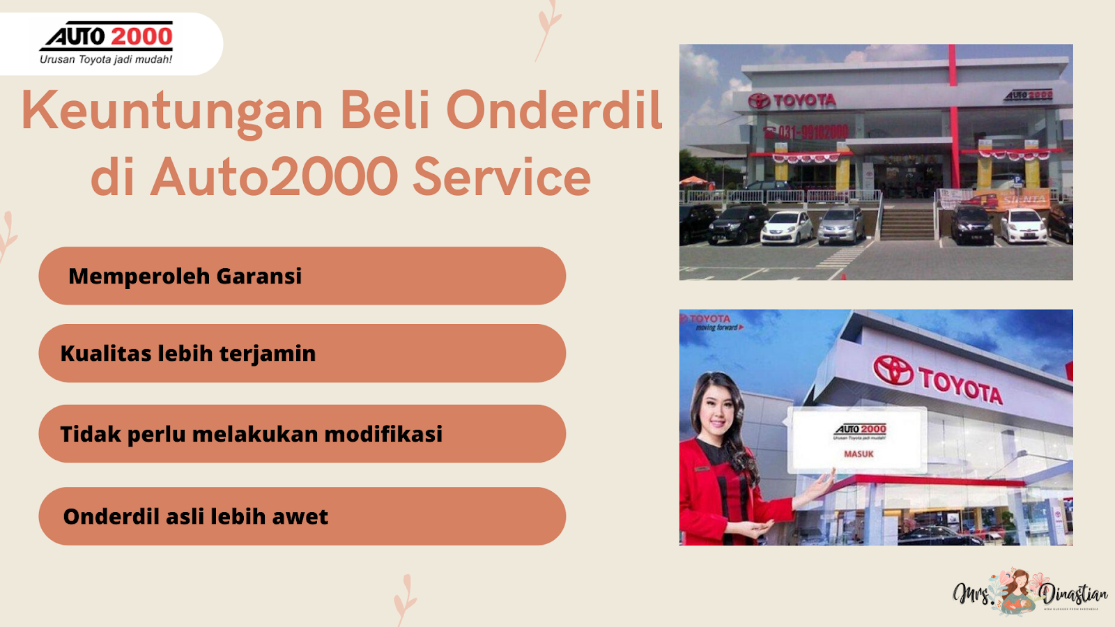 Keuntungan Membeli Onderdil Mobil di Auto2000 Service