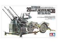 Tamiya 1/35 GERMAN 20mm FLAKVIERLING 38 (35091) Color Guide & Paint Conversion Chart