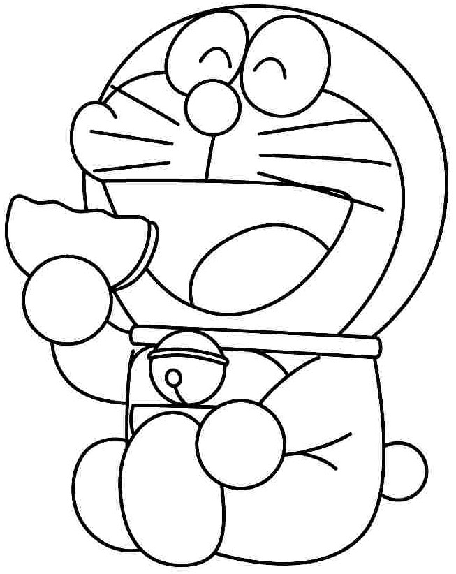 Gambar Mewarnai Kartun Doraemon