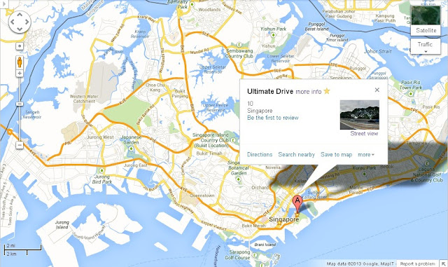 Singapore Ultimate Drive Location Map,Location Map of Singapore Ultimate Drive,singapore flyer ultimate drive accommodation destinations attractions hotels map