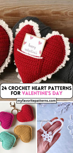 Crochet Heart Pillow Free Pattern