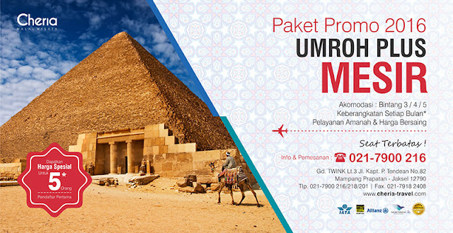 Paket Umroh Plus Kairo Mesir 2016  Cheria Holiday