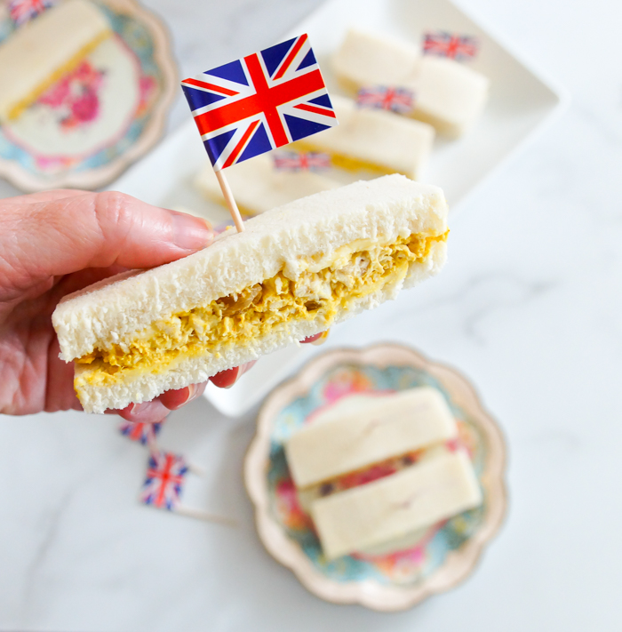 How to Make Coronation Chicken Tea Sandwiches