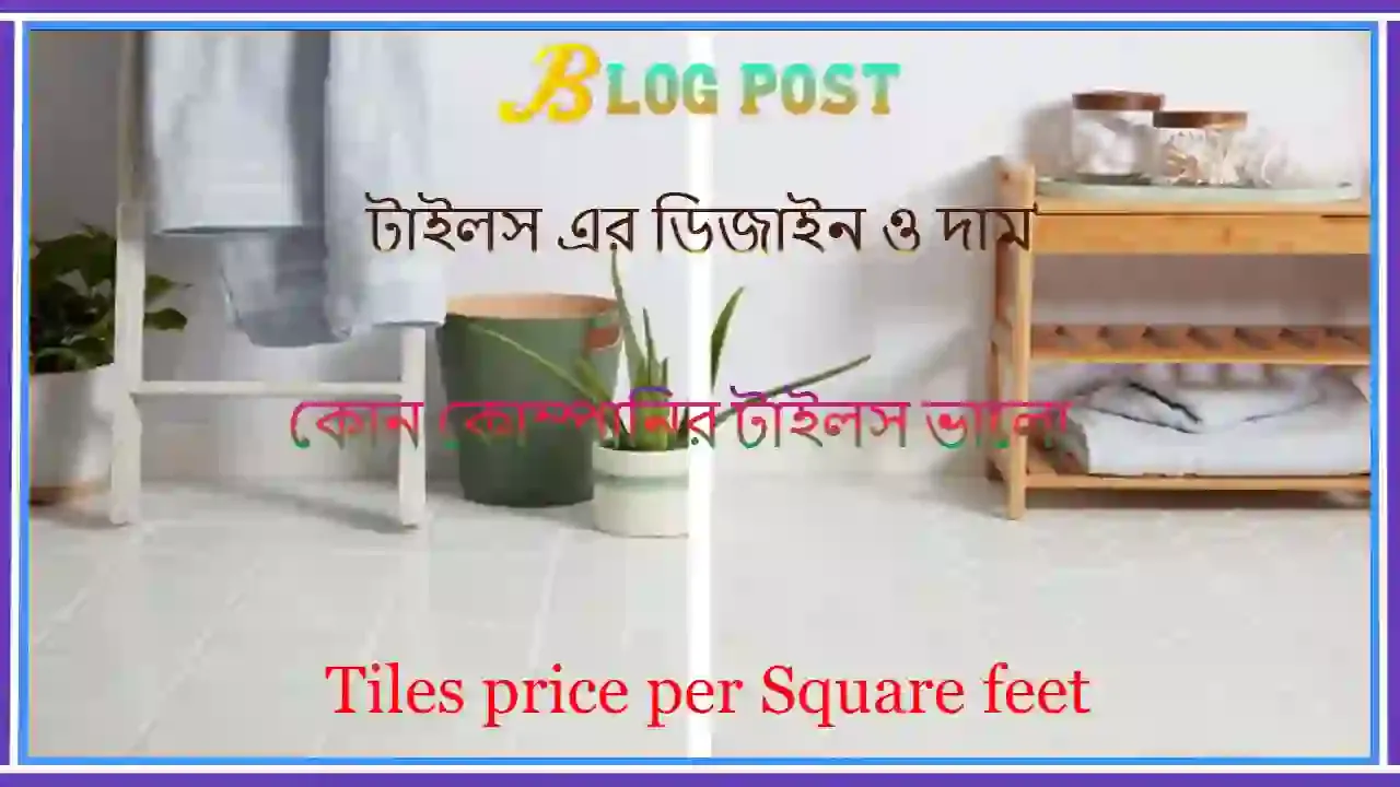 টাইলস এর ডিজাইন ও দাম | কোন কোম্পানির টাইলস ভালো | Tiles price per Square feet