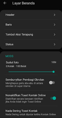 cara menghilangkan tulisan online di whatsapp gb