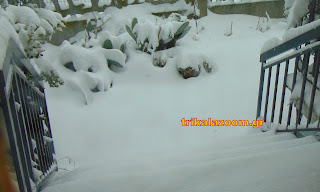 Ήταν 14 Κυριακή Φεβρουαρίου του 2021 στα Τρίκαλα, και το χιόνι άγγιξε στο τους 20 πόντους κάτω στο έδαφος.