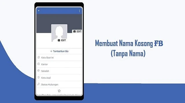 Cara Membuat Nama FB Kosong