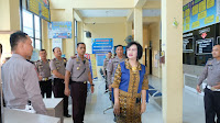 Kapolres Tanjung Balai Sambut Kedatangan Ketua Tim Zona Integritas Kabagsisinfolap Ro RBP Srena Polri