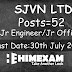 SJVN Jr Engineer and Junior Officer 52 Posts, Last Date 30th July,2018