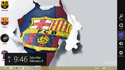 FC Barcelona 2013 Theme For Windows 8