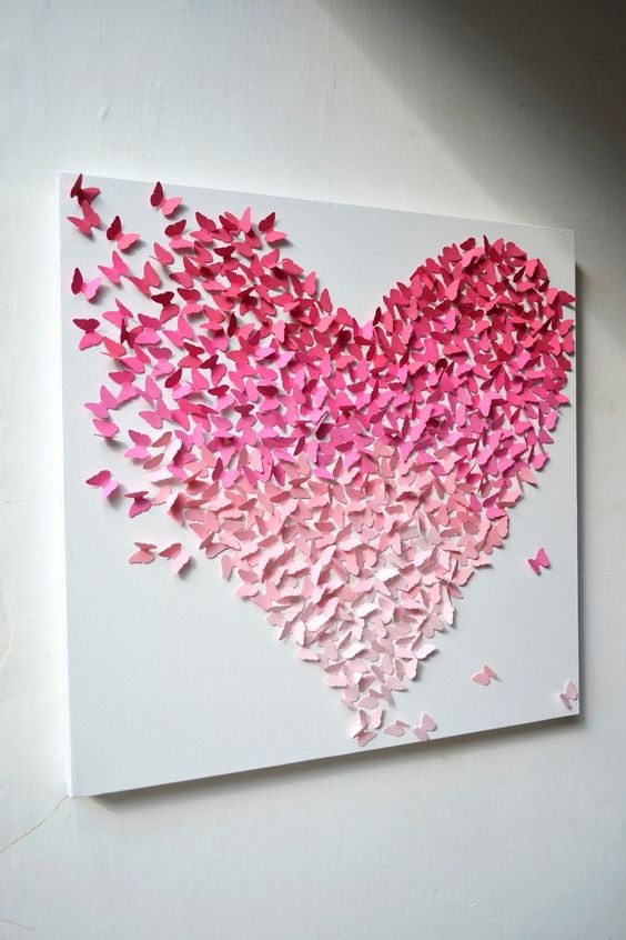 Easy crafts with paper butterflies