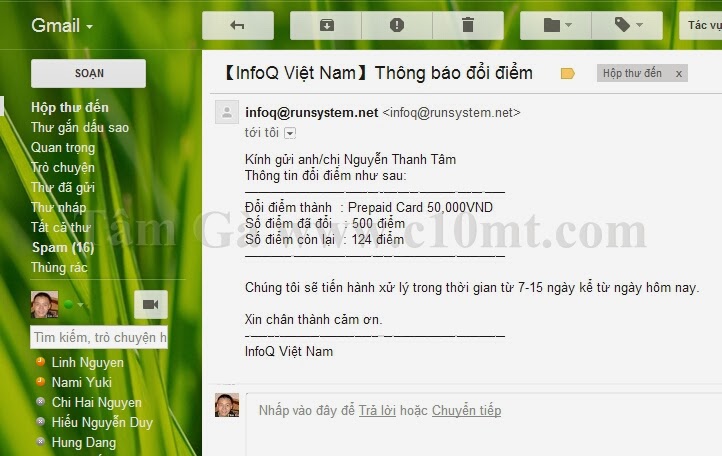 Infoq vn huong dan nhan tien tu infoqvn