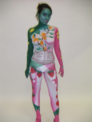 body painting girl