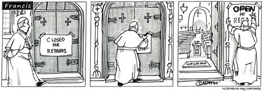 Francis open for repairs