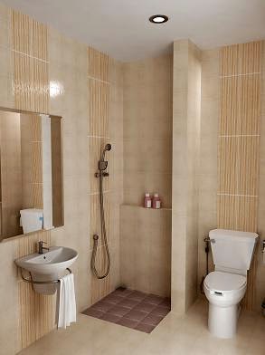 Jasa Desain Interior Kamar  Mandi  Wc Toilet Ruko Minimalis 