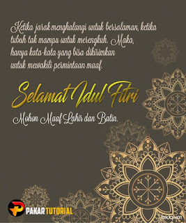 Contoh Ucapan Selamat Idul Fitri