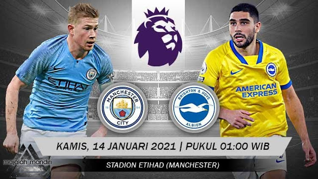 Prediksi Manchester City Vs Brighton Hove Albion