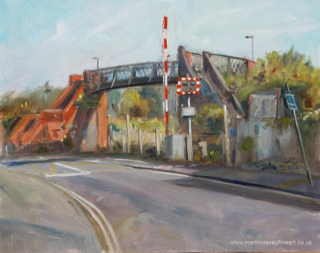 painting Southampton railway crossing Davey southampton