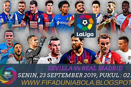 Prediksi Pertandingan Sepakbola La Liga Sevilla vs Real Madrid  23 September 2019