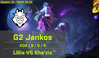 G2 Jankos Lillia JG vs Khazix - EUW 10.22