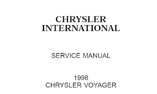 1998 Chrysler Voyager Service Manual