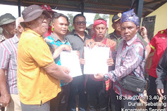 Aksi Damai Warga Desa Durian Sebatang Membuahkan Hasil Maksimal Mencapai ( 9 ) Poin Kesepakatan