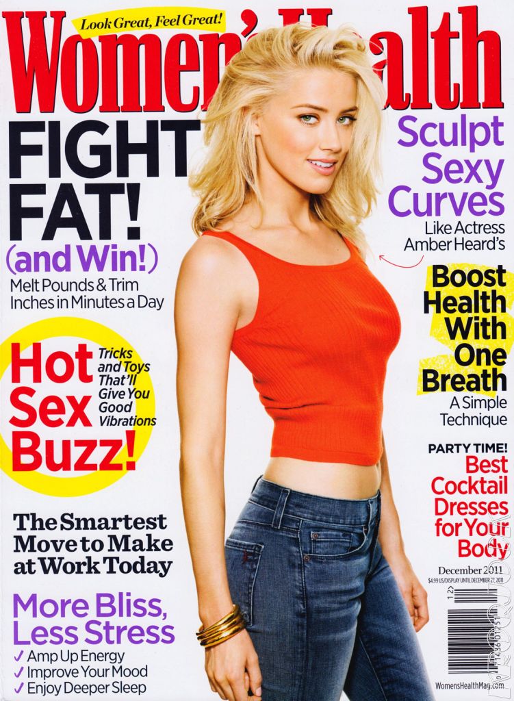 Amber Heard in Women's Health December 2011