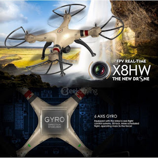 Drone Camera Syma X8HW X8HW-1 WIFI FPV Altitude Hold True HD 720P