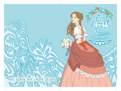 Princess English Thankyou card おひめさま 英語 サンキューカード