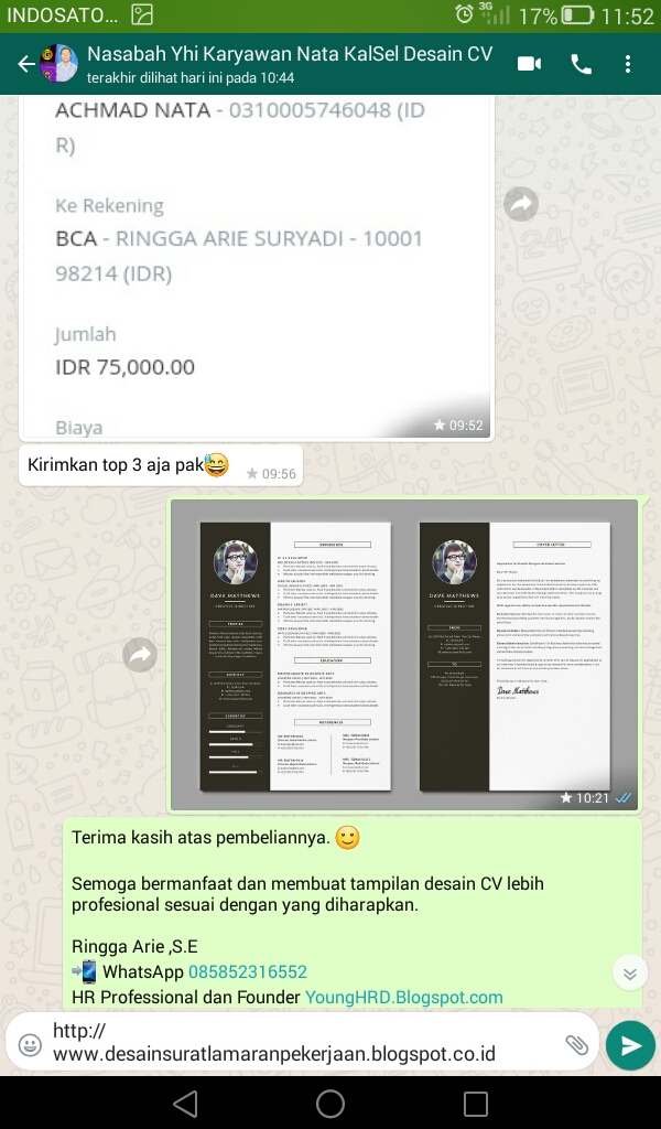 JASA DESAIN SURAT LAMARAN PEKERJAAN