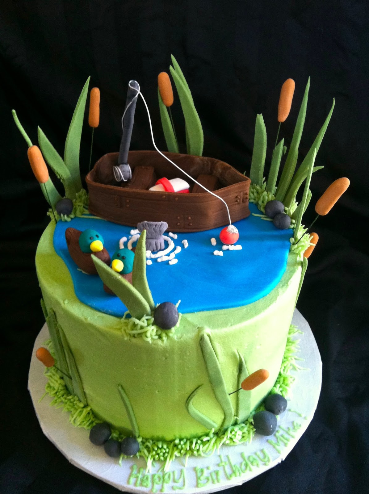 A Little Something Sweet: Small Gone Fishing Cake