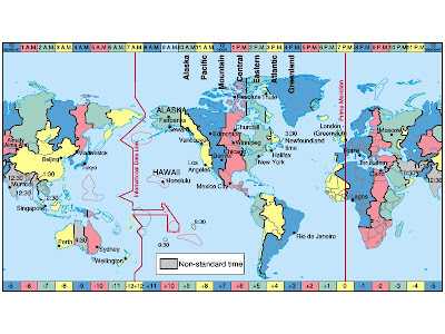 World Map Time Zones. have their own time zones;
