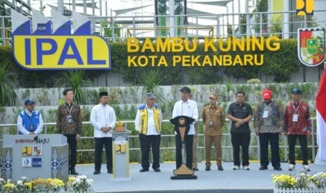 Jokowi Resmikan SPALDT di Pekanbaru