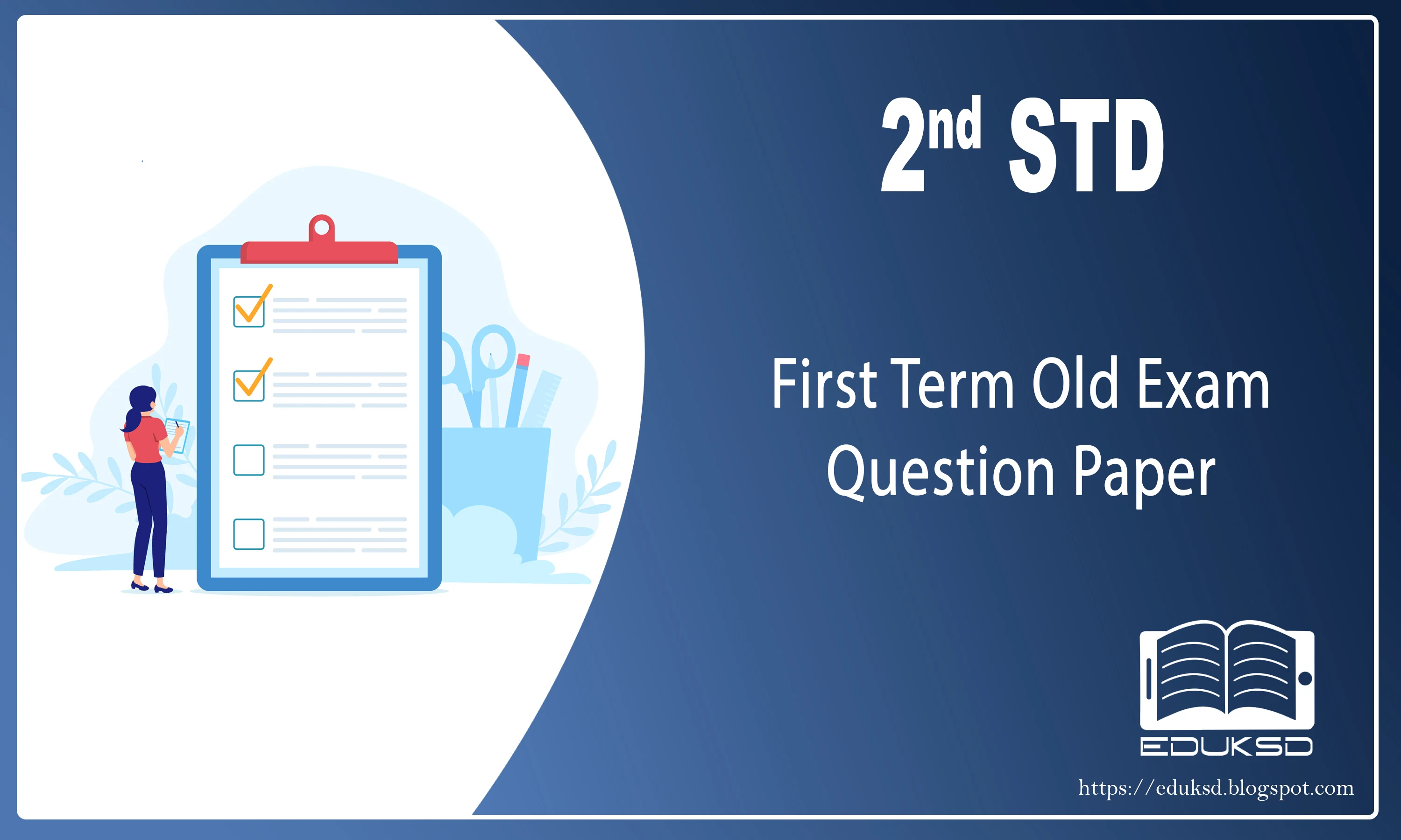 STD II First Term Onam Exam Previous Year Question Papers