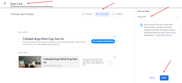 Cara Membuat Iklan Link Google Adsense Terbaru 2020