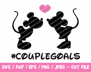 Disney Couple Goals SVG, Mickey & Minnie Kiss SVG, Disney SVG, Instant Download, Cricut, Silhouette, Disney Trip Svg, Minnie Mouse,