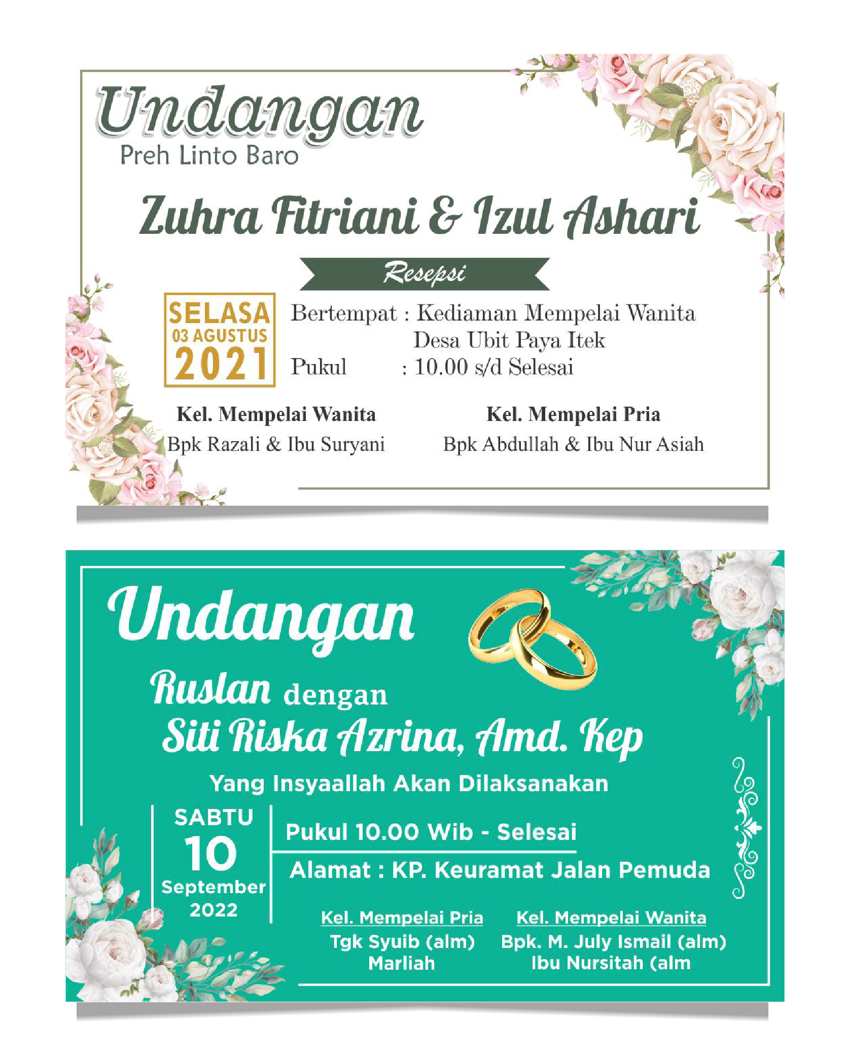 Kartu Undangan Lhokseumawe