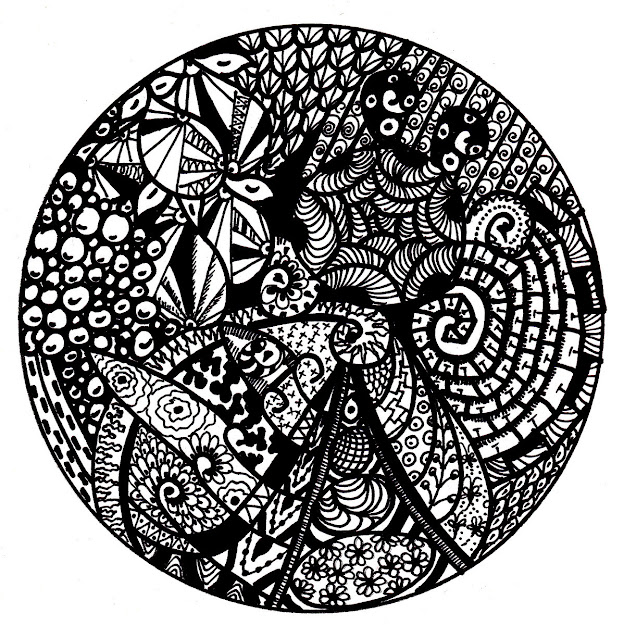 Free Printable Mandala Coloring Pages   Mandalazentanglestyledrawing