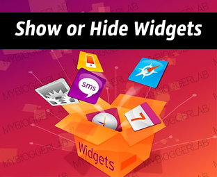 Menampilkan atau Menyembunyikan Widget Blog