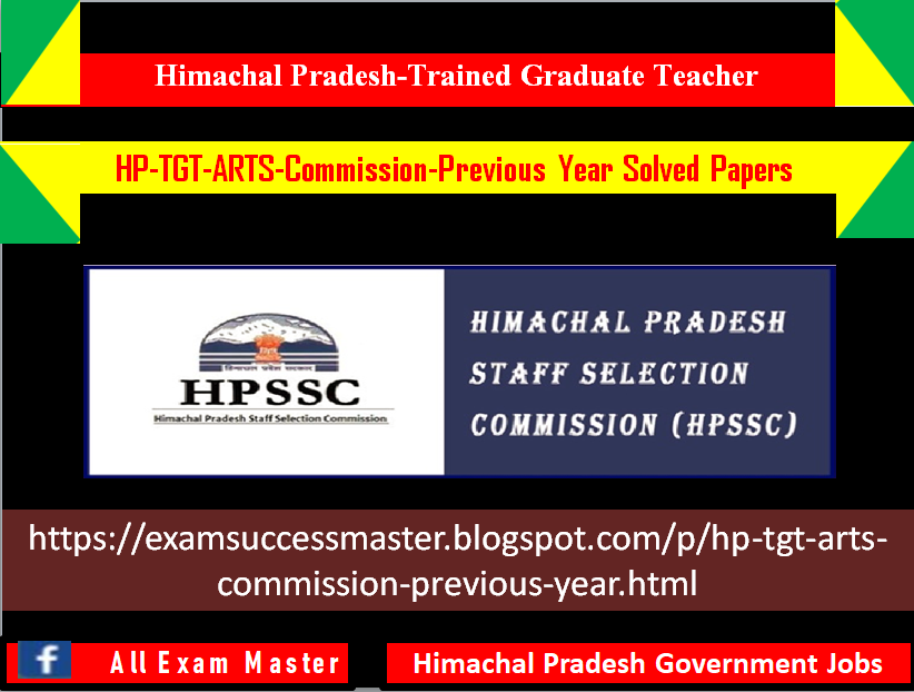 HP-TGT-ARTS-COMMISSION-Fully Solved Question Papers 
