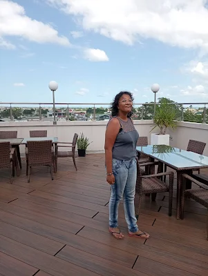 " Shachem Lieuw at Ramada rooftop restaurant in Paramaribo Suriname"