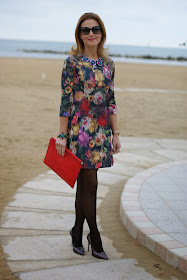 floral dress, Fabi pumps, amelie necklace, Mercantia gioelli, Fashion and Cookies, fashion blogger